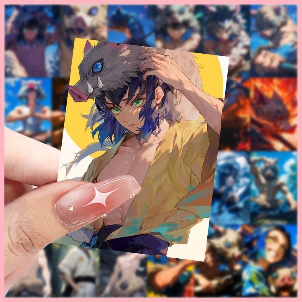 [GUYN] Sticker Demon Slayer (63 Sheets) Hashibira Inosuke Demon Slayer ...