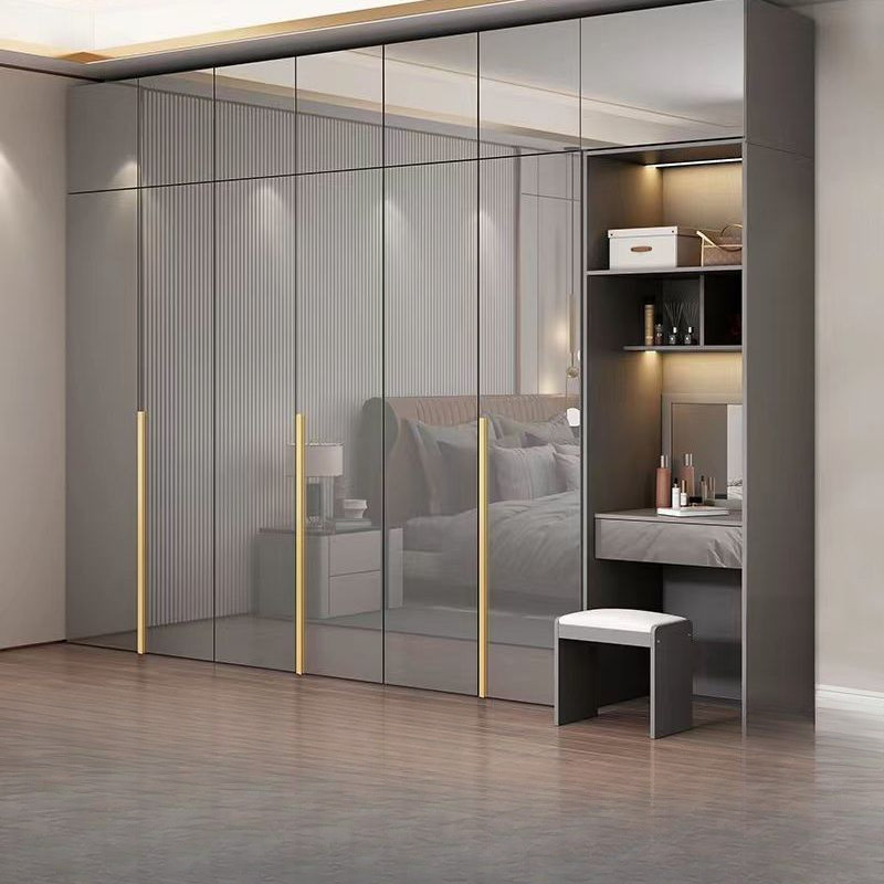 Simple Wardrobe, Light Luxury Bright Surface Wardrobe, Home Bedroom ...