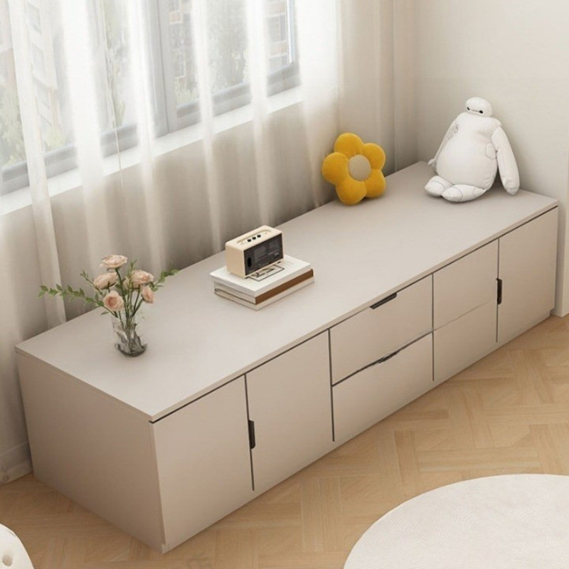 Solid Wood Window Cabinet High-capacity Balcony Cabinet Integrated Type ...