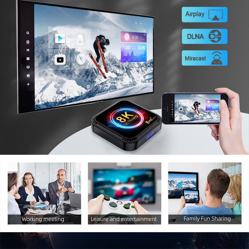 TV98 RK3528 Smart TV Box Android 13 ATV Box 8K HD 5G Dual Wifi Media ...