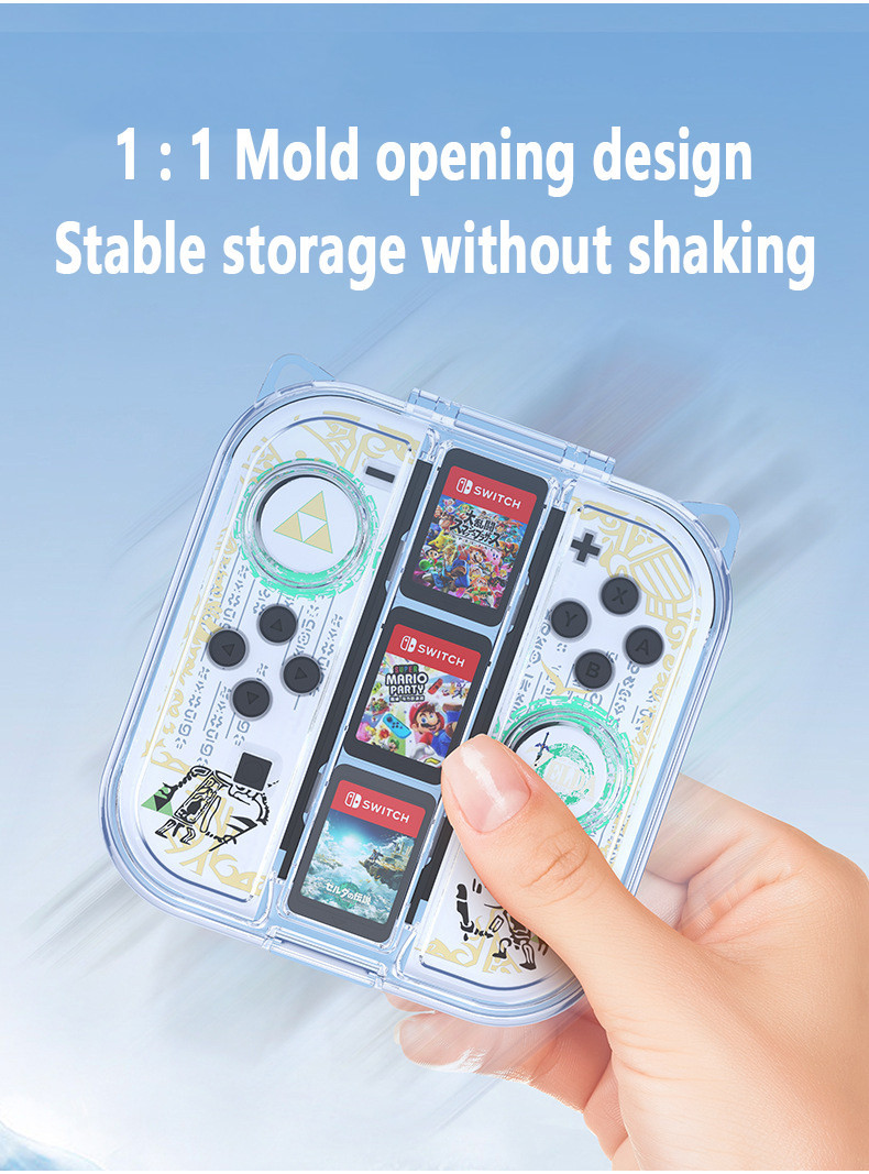 Joycon handle storage case box transparent for nintendo switch ...