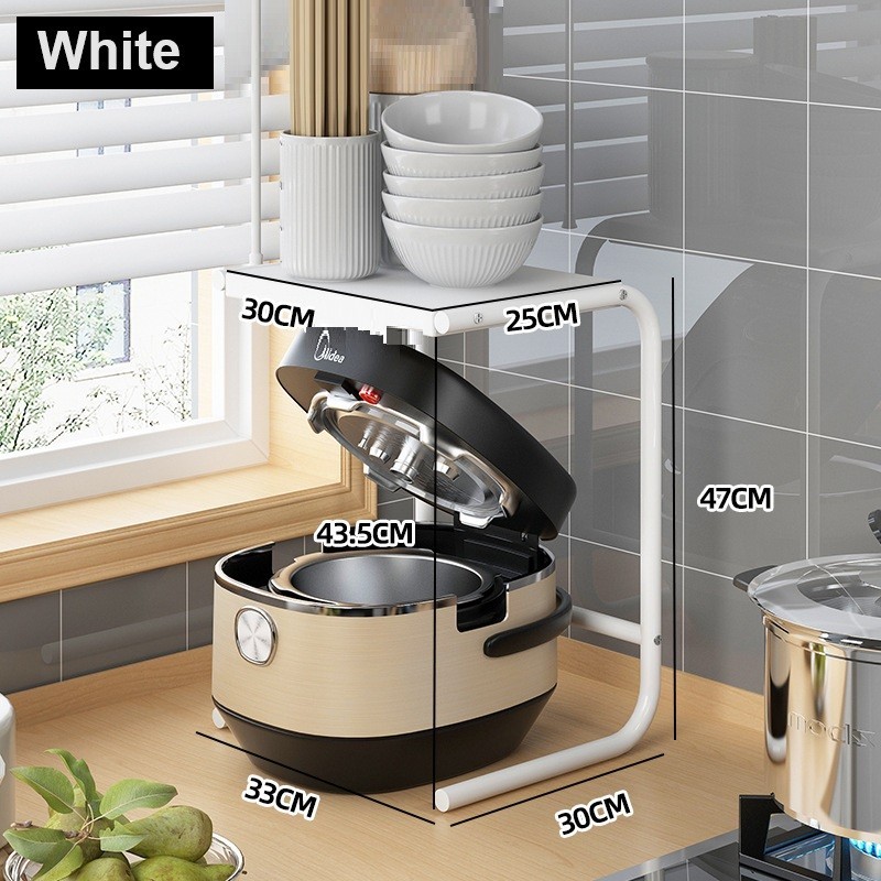 Multifunctional Kitchen Tabletop Storage Rack Two Layer Air Fryer Ric ...