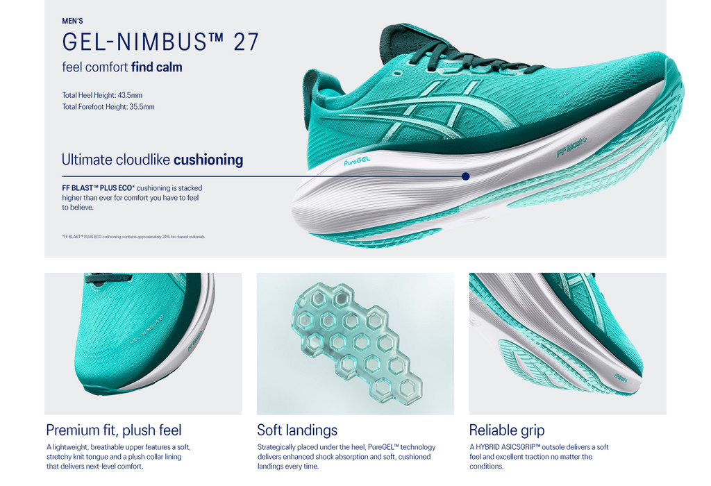 Asics Men's Gel-Nimbus 28 Wide and Extra Wide main image 1