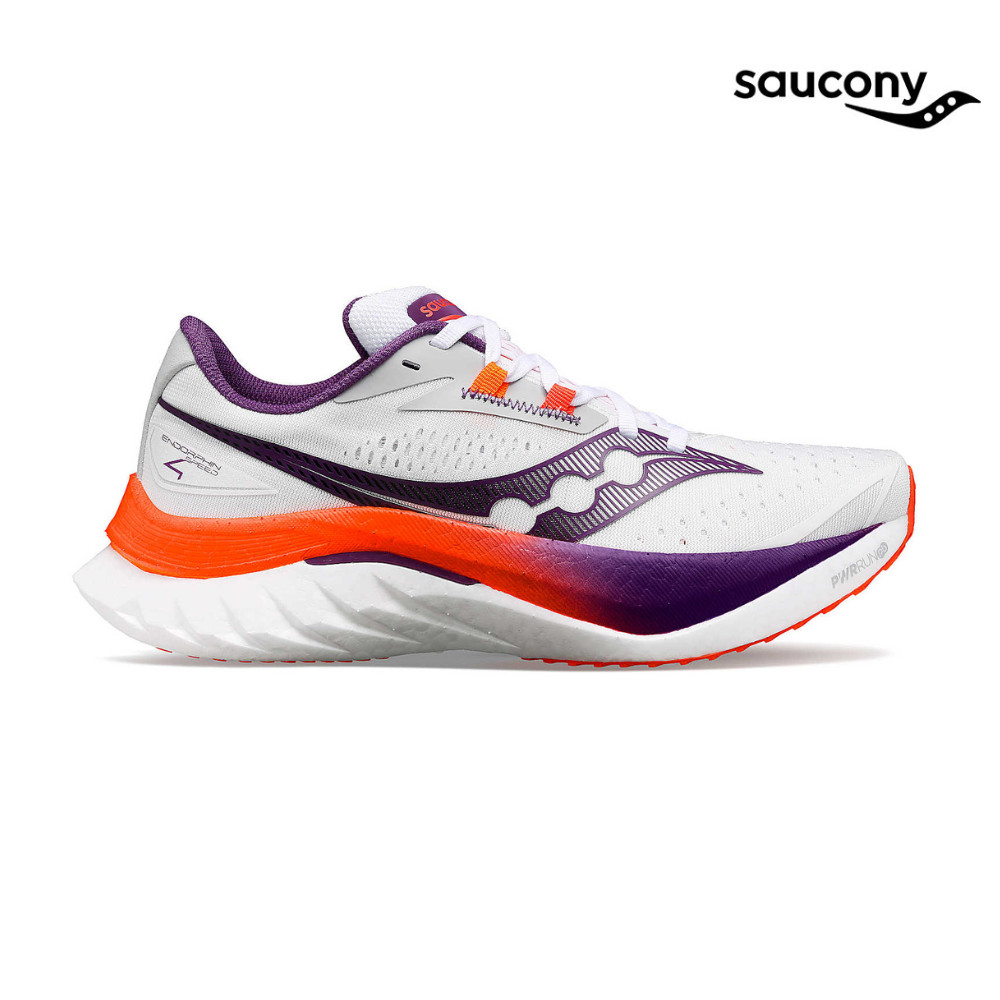 Saucony Women Endorphin Speed 4 Running Shoes White Violet Shopee Singapore