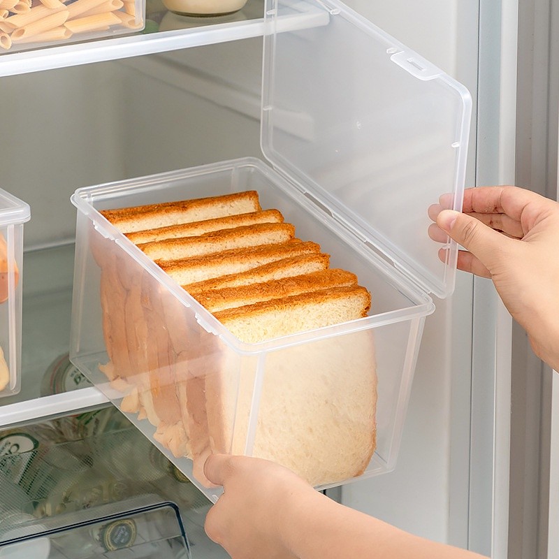 【SG STOCK】Bread Toast Storage Box Refrigerator Food Preservation Box ...