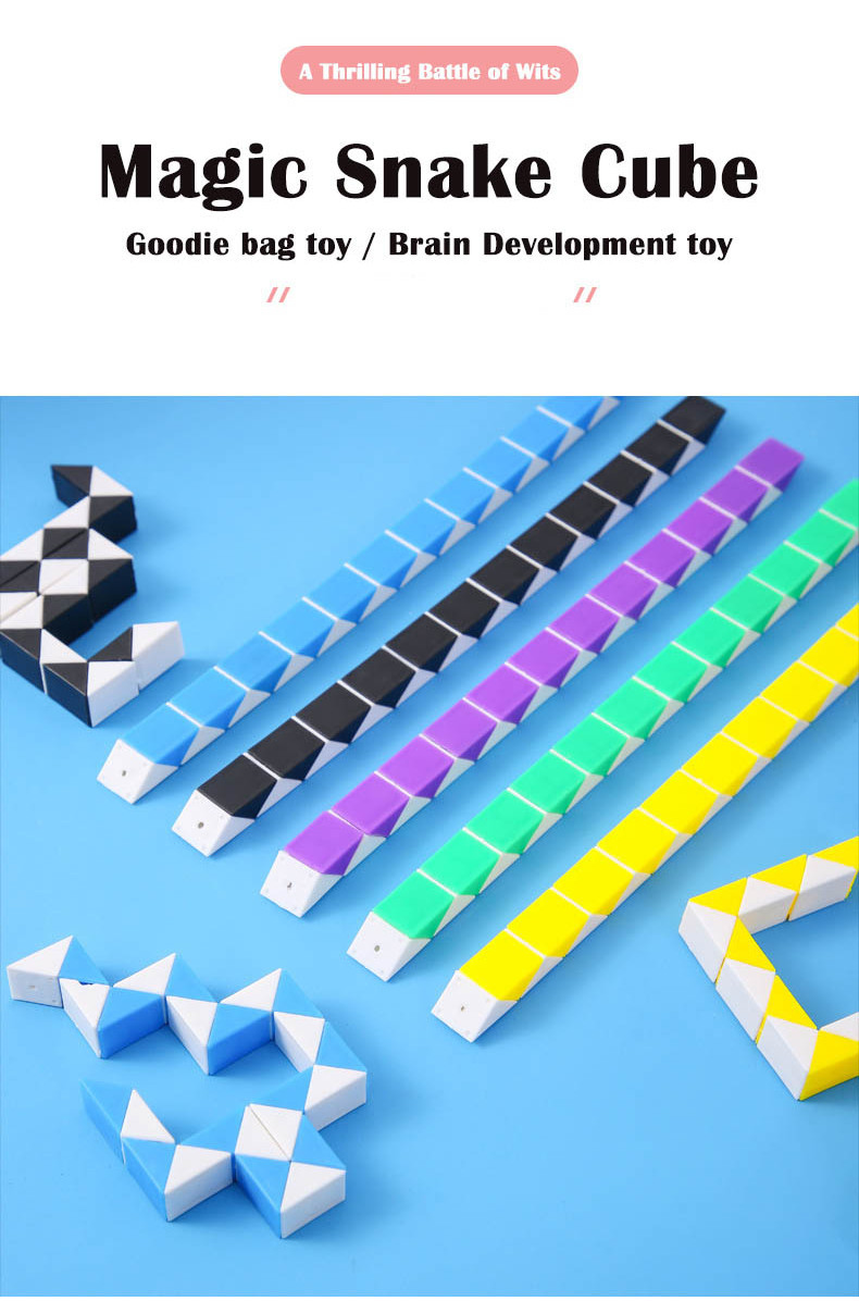 24Pcs Magic Snake Cube Block | DIY Twisty Puzzle | Goodie Bag toys ...