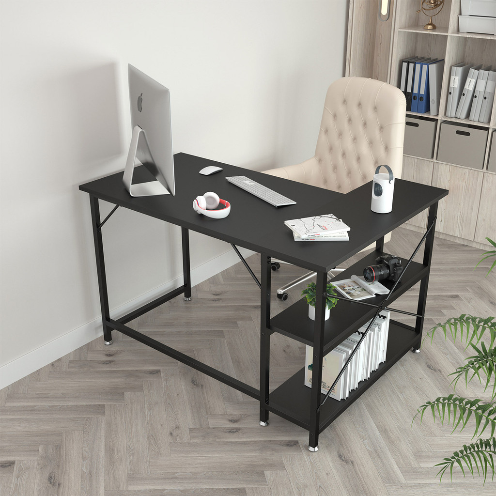 Furniture American style minimalist corner desk, wall corner workbench ... - Modern Minimalist Desk Furniture With Corner Desk Unit