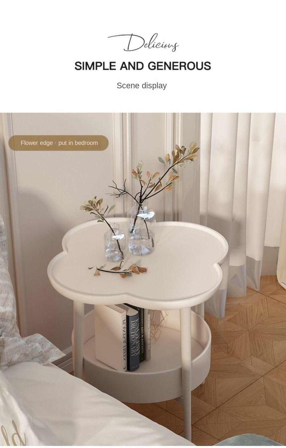 Creative Side Table Modern Minimalist Sofa Side Cabinet Cream Style ...