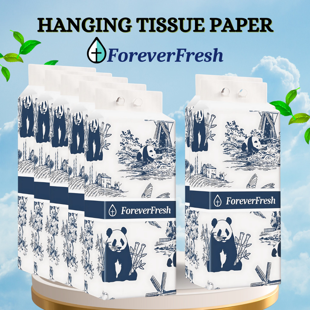 (FOREVER FRESH) 4PLY 1280sheets Thickened Wall Hanging Facial Tissue ...