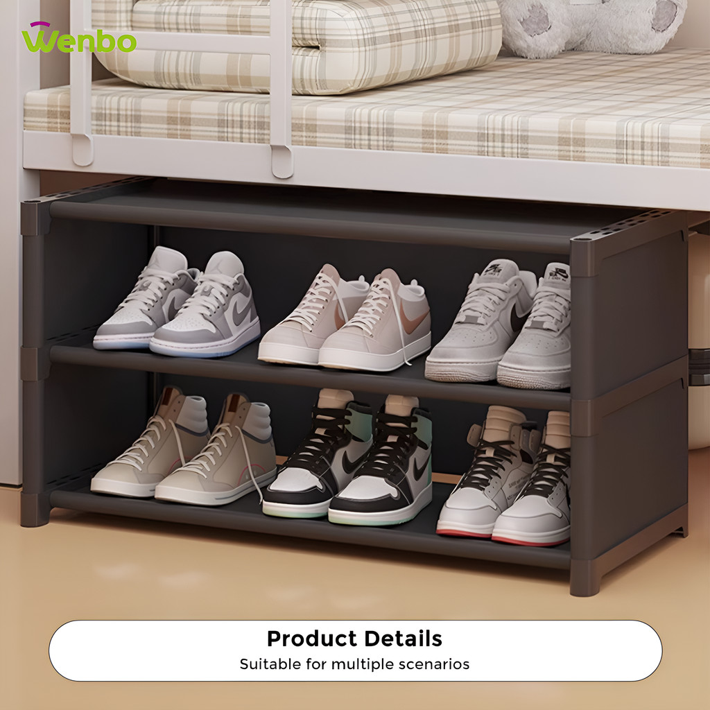 Wenbo Under Bed Shoe Rack Simple Dormitory Shoe Rack Multi-Layered ...
