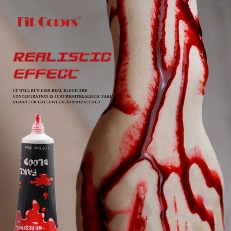 Prank Blood Props - For Face Cosplay Make Up - Halloween Body Paint ...