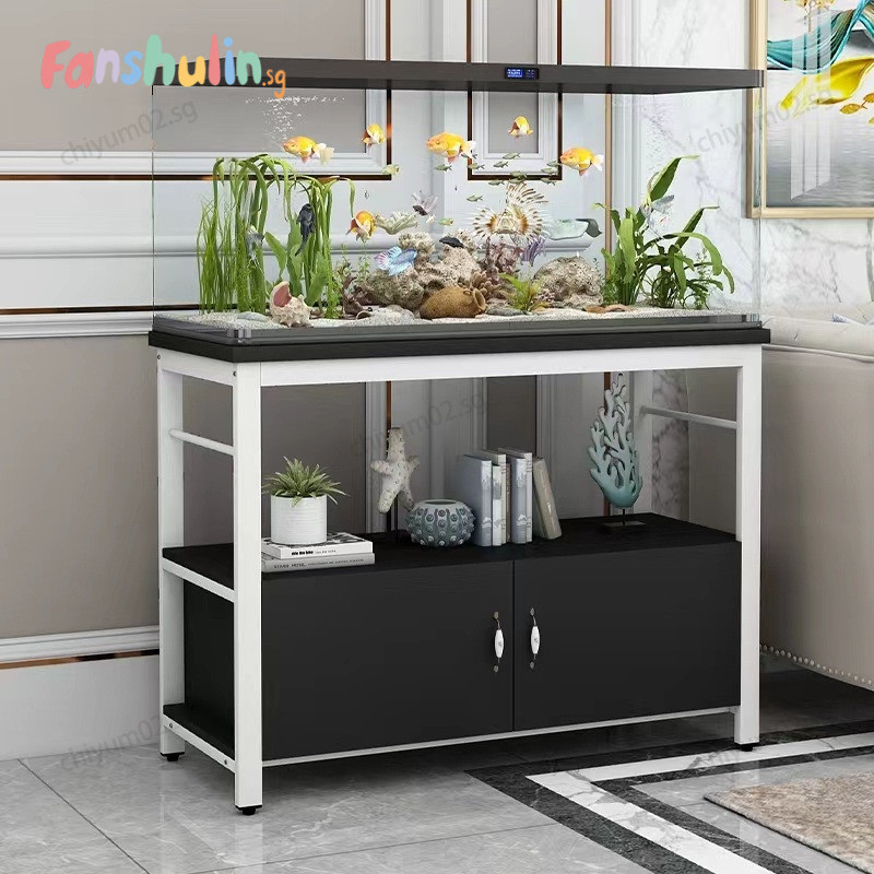 fanshulin.sg Minimalist Fish Tank Cabinet Metal Frame Load-Bearing ...