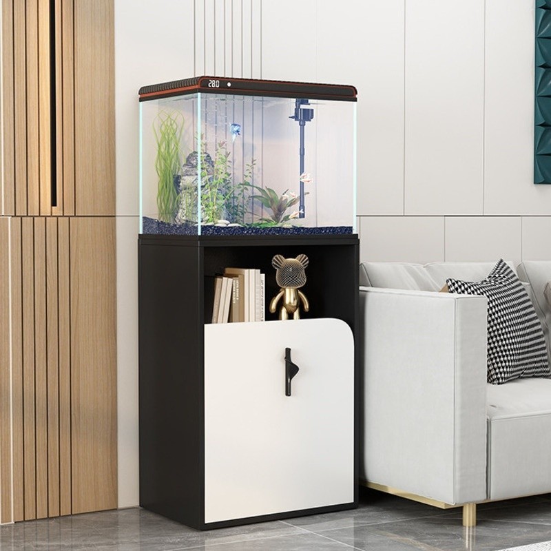 Fish Tank Ultra White Glass Water Free Ecological Fish Tank Living Room ...