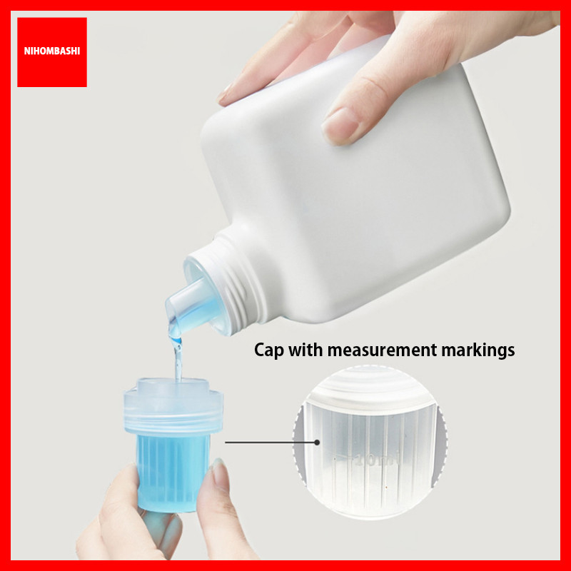 (Upgraded) 600/1000ml Detergent Refill Bottle Transparent Leak Proof ...