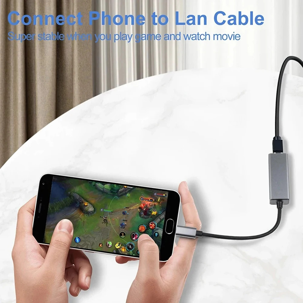 [Ready Stock] 1000Mbps Ethernet Adapter USB 3.0 Type C to RJ45 Network ...