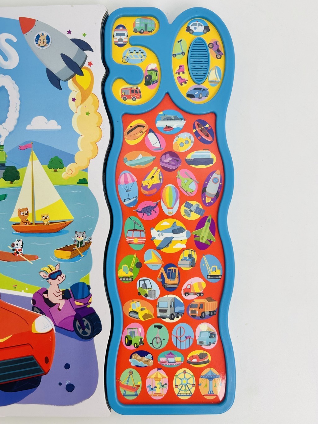 Things That Go Giant Sound Book For Kids To Learn 50 Vehicle Sounds ...