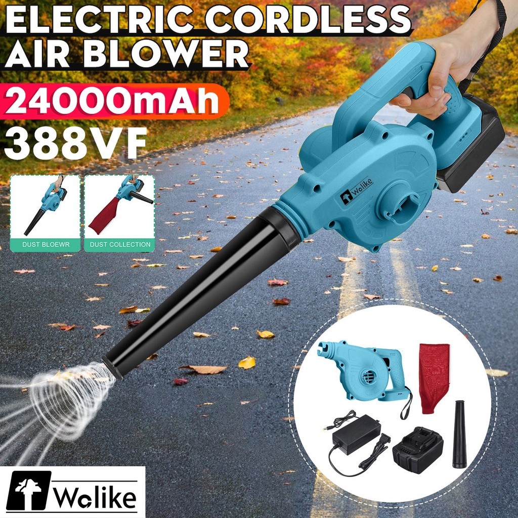 388VF Portable Cordless Electric Air Blower Suction Handheld Leaf ...