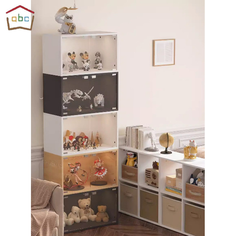 ABC Storage Cabinet Transparent Display Combination Bookshelf Structure ...
