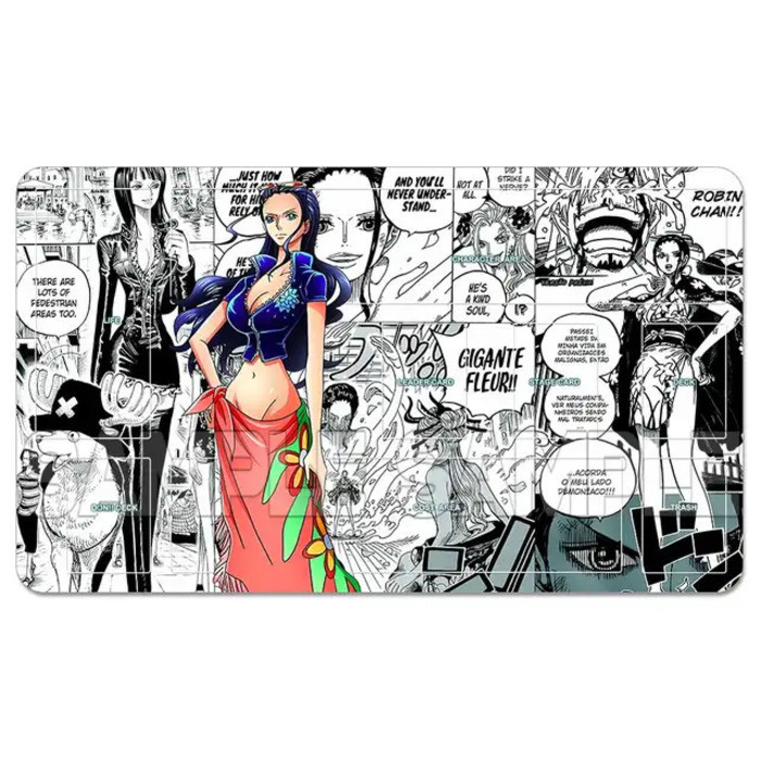 OPCG One Piece Playmat Luffy Law Zoro Ace Perona Trading Card Game