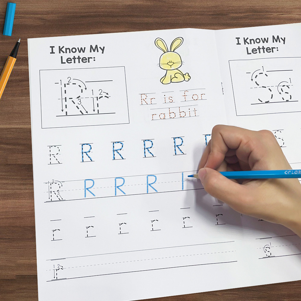 36 pages Letters & Numbers Tracing Workbook Preschool Learning English ...