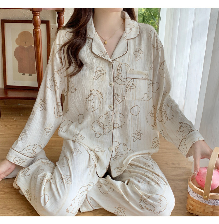 Padded Pyjamas Women M-6XL Plus Size Pajamas Set Autumn Winter Long ...