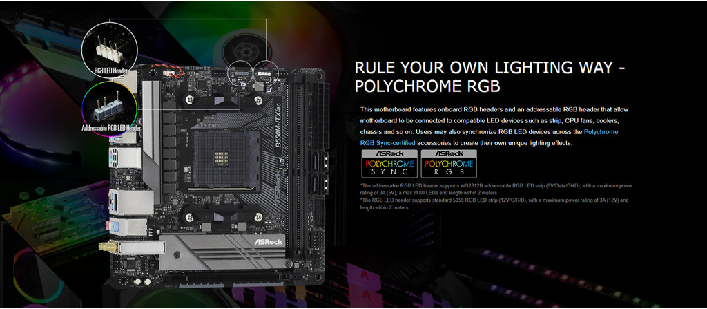 ASROCK B550M ITX AC WIFI AM4 MOTHERBOARD | Shopee Singapore