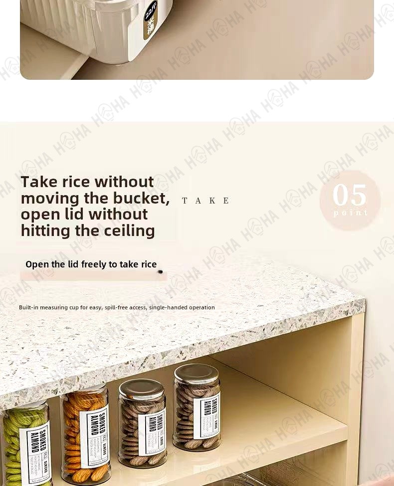 Rice Storage Rice Bucket Container Rice Dispenser 5.5kg 11kg Sliding ...