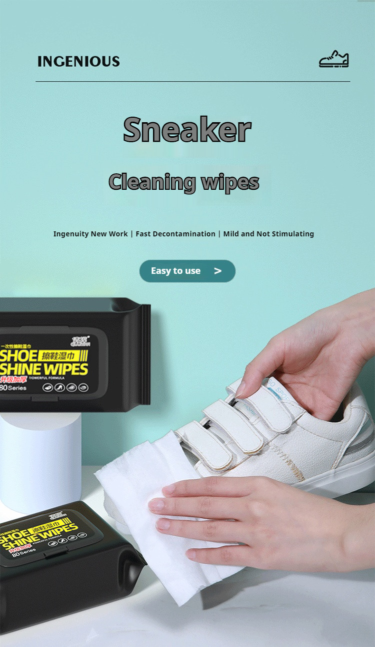 Portable Outdoor Shoe Cleaner Wipes - Powerful Disposable Sneaker ...