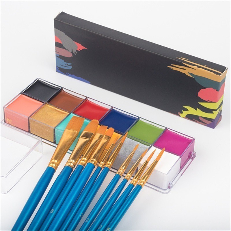 SFX Makeup Kit 12 Color Face Body Paint Oil Stage Special Effects ...