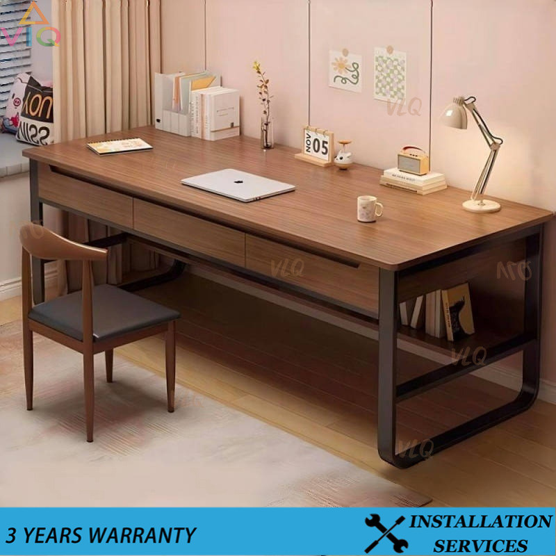 PH PH Study Table With Drawer Study Table With Bookshelf Computer Table ...