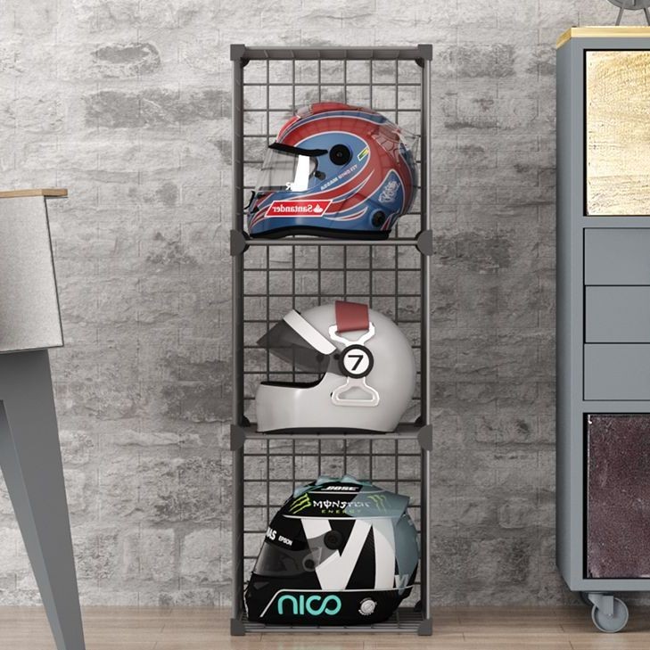 Helmet Storage Rack Floor-standing Display Rack Storage Rack Display ...