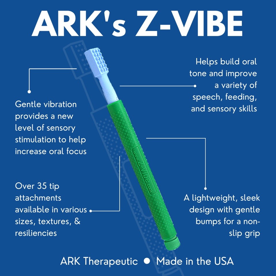 ARK's Z-Vibe Vibratory Oral Motor Tool Autism Speech Therapy Battery ...