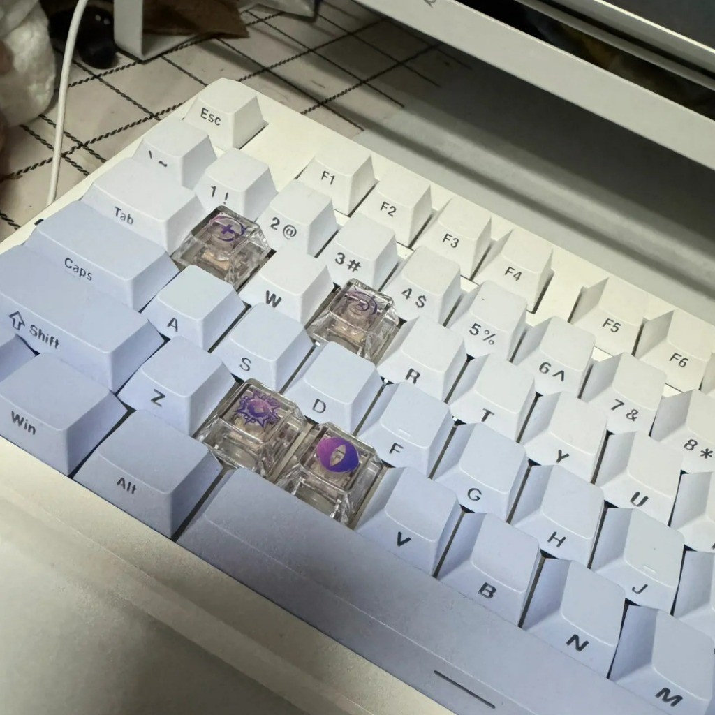 Valorant Keycaps Cherry Profile R4 R1 4 Keys PC Translucent Gaming ...