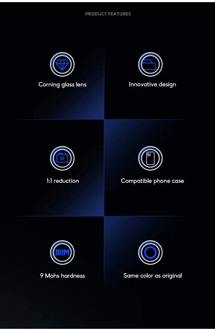 TBTIC For iPhone 15 Pro Max Camera Lens Screen Protector For iPhone ...