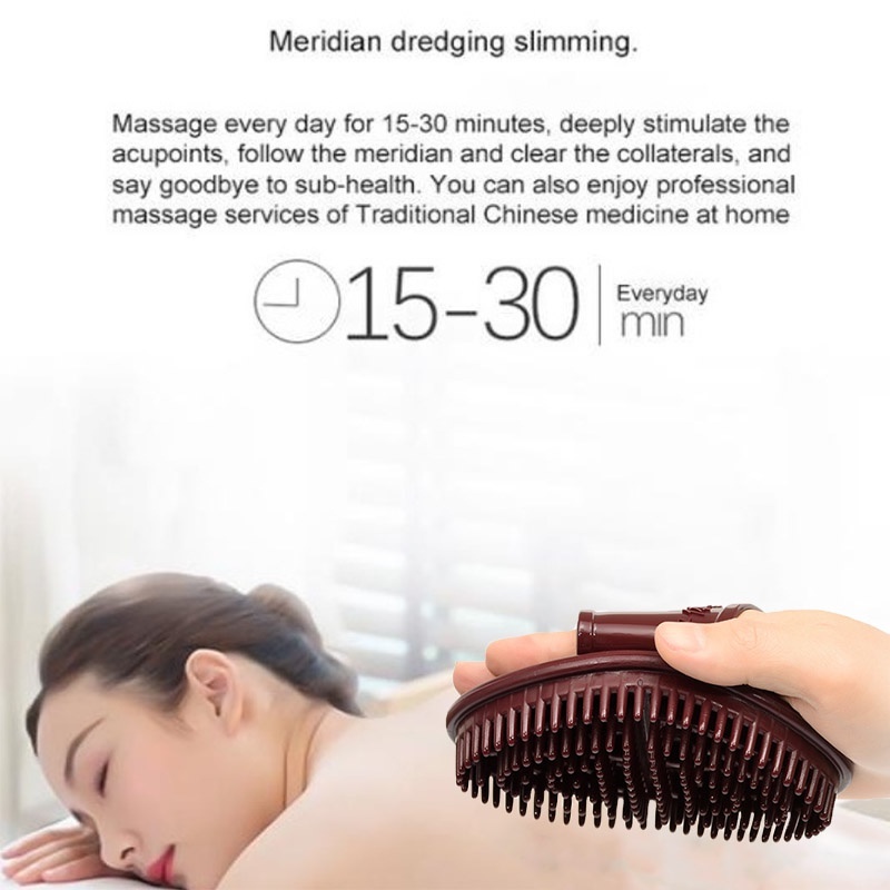 Five Elements Meridian Massage Brush Handheld Anti-fat Slimming Leg ...