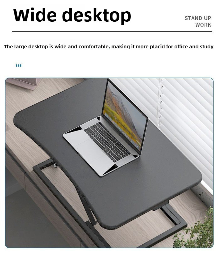 Computer desk, computer lift, standing workbench, laptop desk, desktop ...