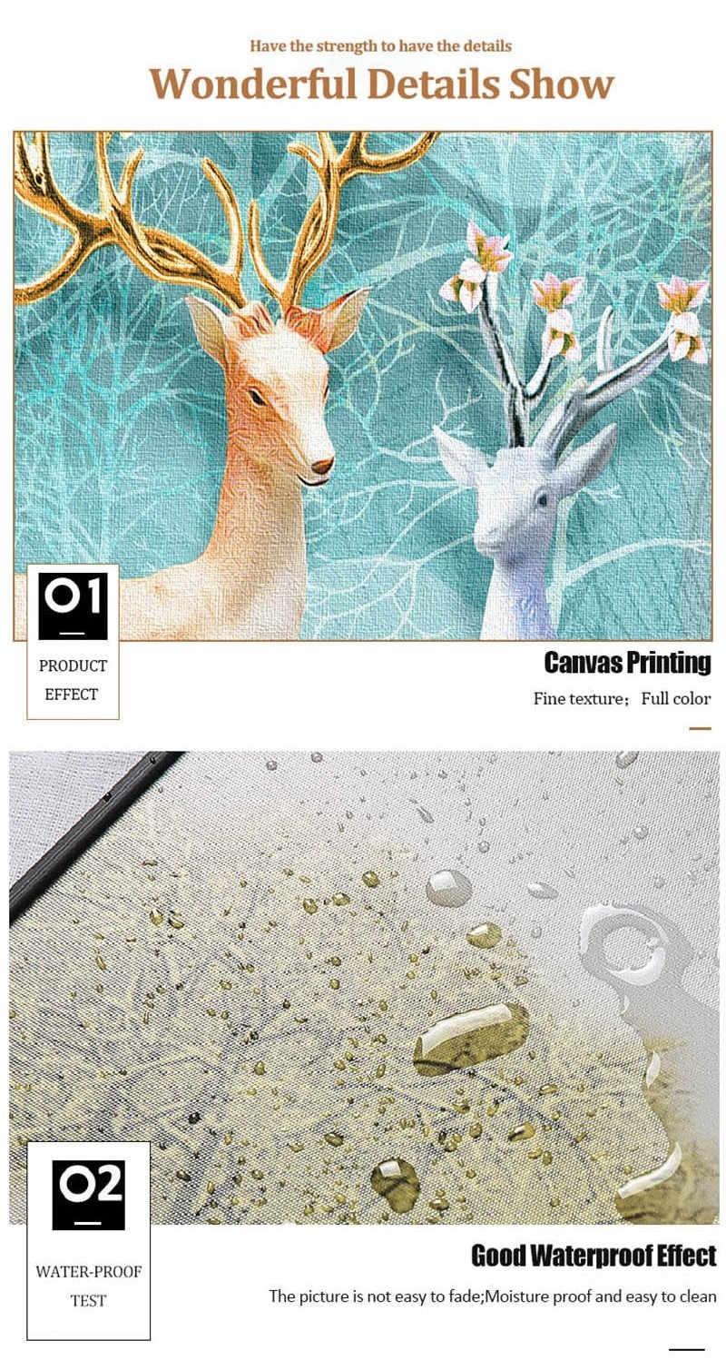 Framed Abstract Boho Landscape Posters Lines Plant Wall Art Pictures