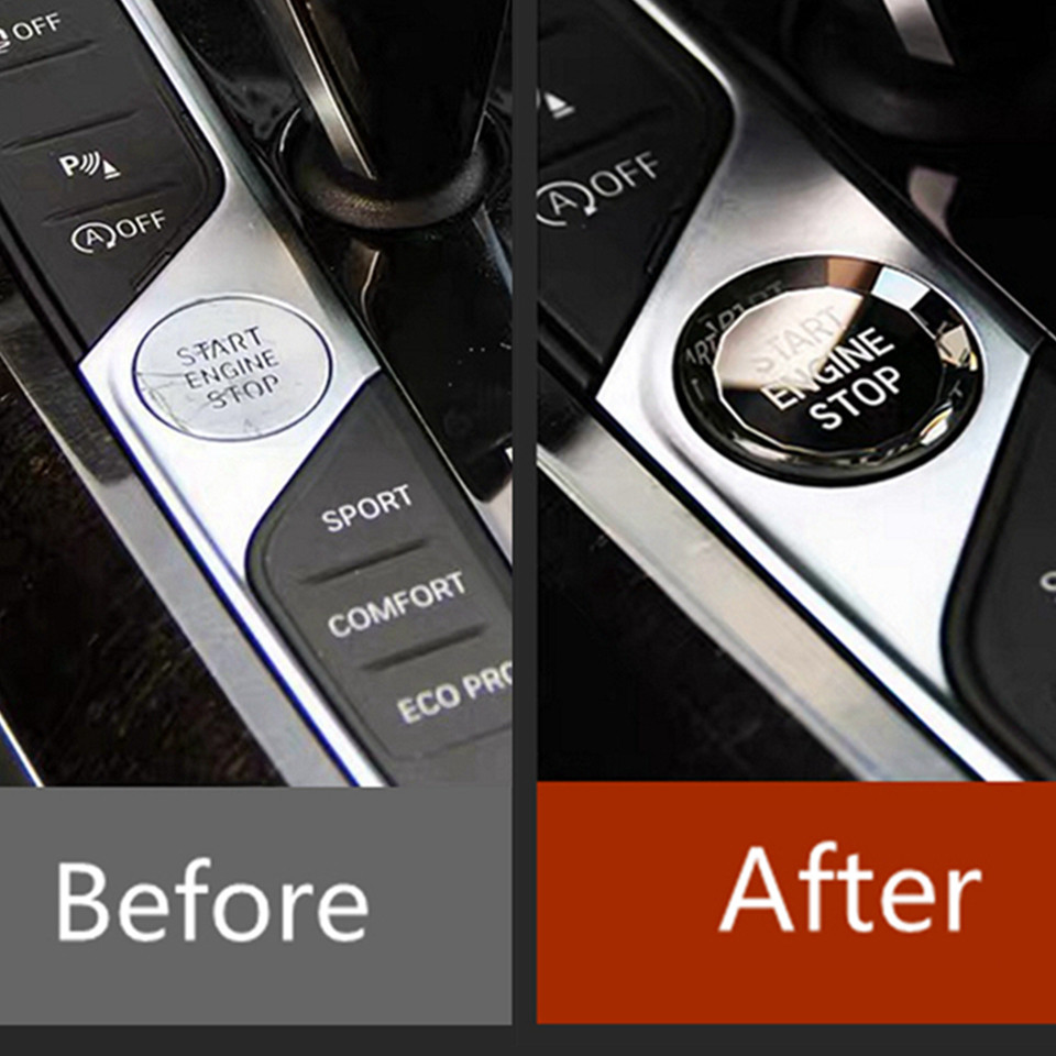 Kristall Auto Motor START STOP Knopf Abdeckung Dekor Für BMW
