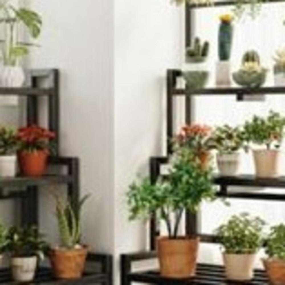 Stainless Steel Flower Rack Balcony Garden Indoor/outdoor Metal Plant ...