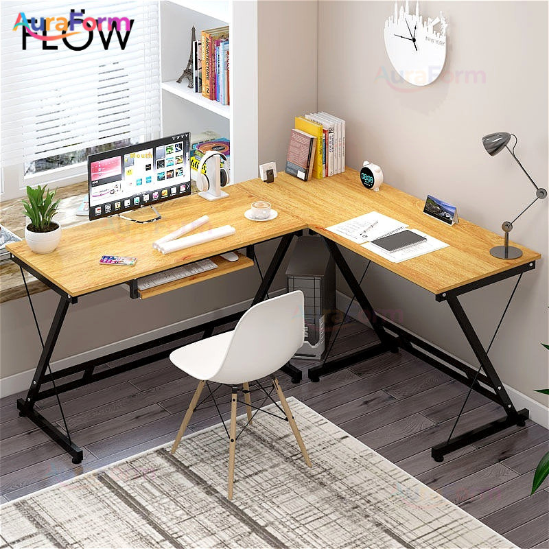 Computer Table HDB L Shape Combination Study Table Modern Simple Office ...