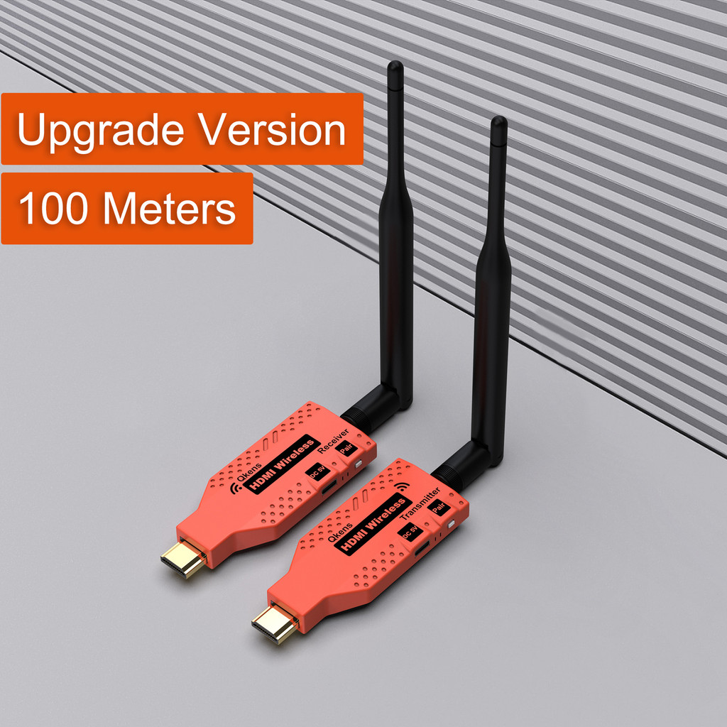 100m Wireless Display Adapter Video Transmitter and Receiver Screen ...