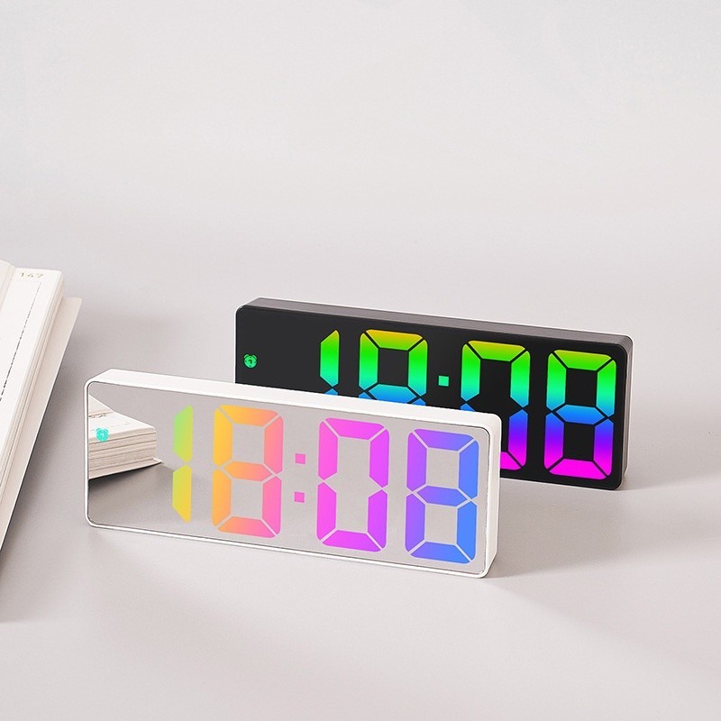 LED Table Digital Clock Minimalist Modern Display Alarm Clock for Home ...