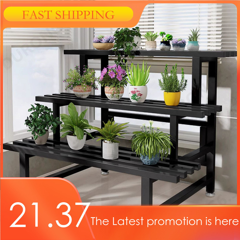 SHELFO Plant Rack Iron Multi Layer Flower Rack Staircase Flower Pot ...