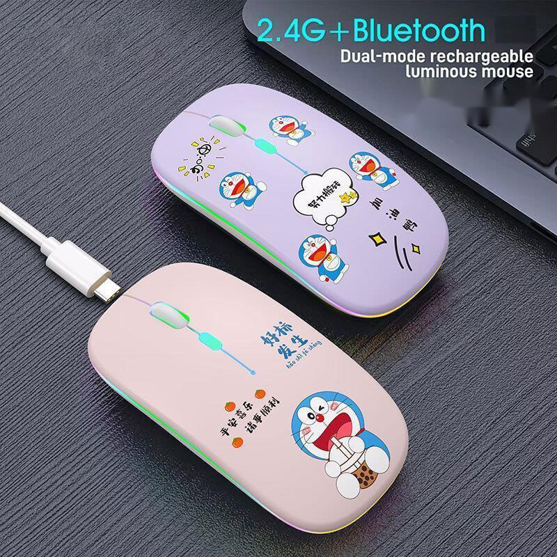 2.4G Wireless Mouse Bluetooth Computer Optical Mouse Cartoon 1200DPI ...
