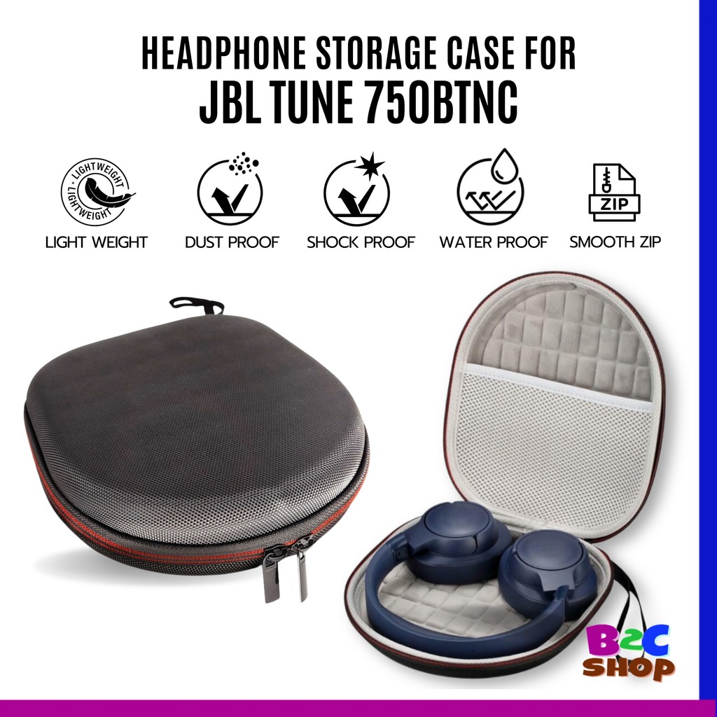 Headphone Case Storage Pouch for JBL TUNE 750BTNC Headphone Shopee Singapore