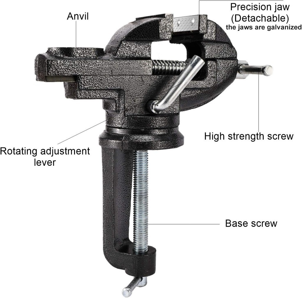 Multifunctional Bench Vise 50mm Heavy-duty Mini Bench Vise Small Bench ...