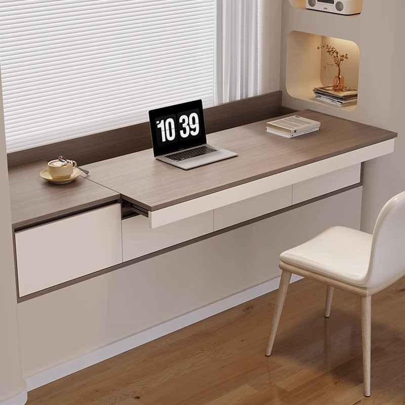 Solid Wood Bay Window Table Transformation Cabinet Window Sill Drawer ...