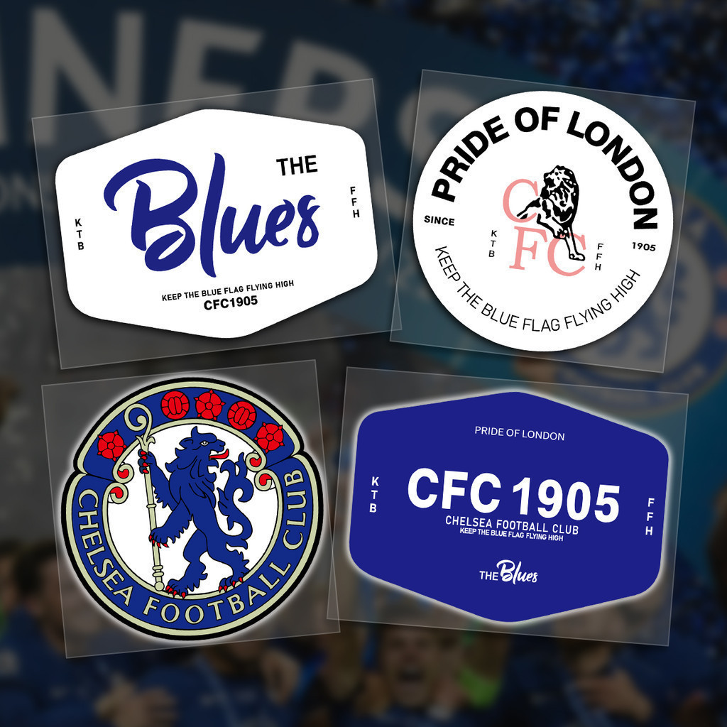 Chelsea Football Club Stickers reative Motor Stickers Car Bumper Laptop ...
