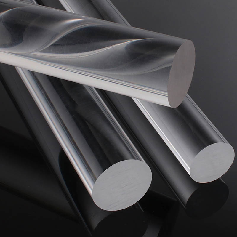 Clear Acrylic Round Rod Transparent Round Bar DIY Decor Accessories ...