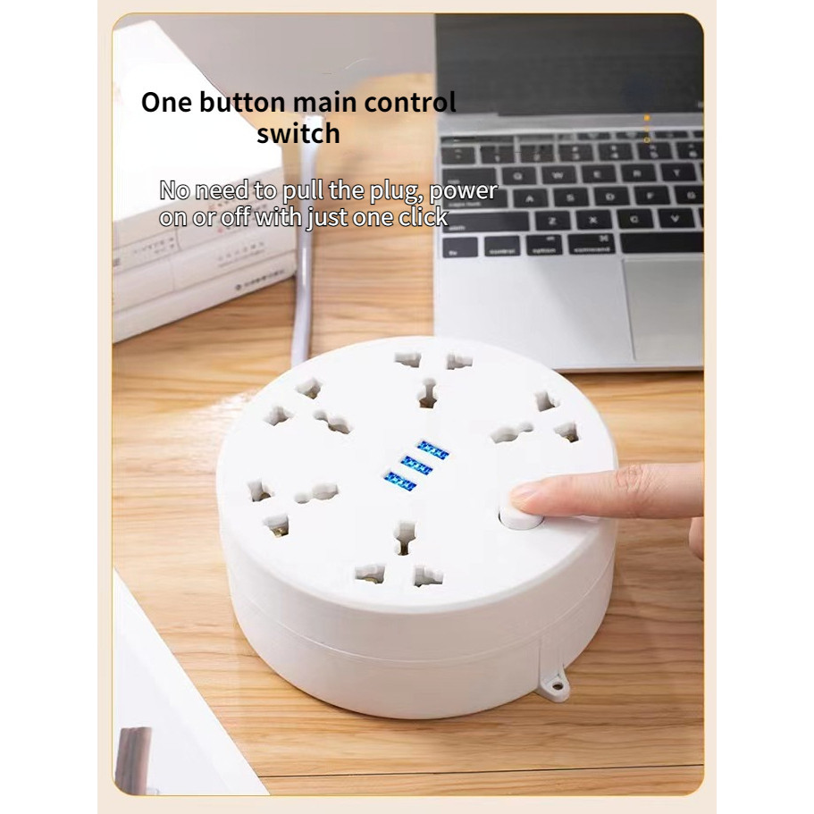 Universal Power Extension Board Circular Flexibility Extension Cord 5 ...